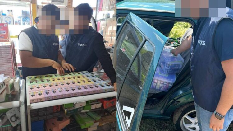 СҚО полициясы құны 15 млн теңгеден асатын вейптерді тәркіледі