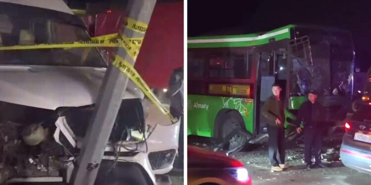 Автобус рухнул с моста на трассе Алматы — Бишкек: пострадали 8 человек