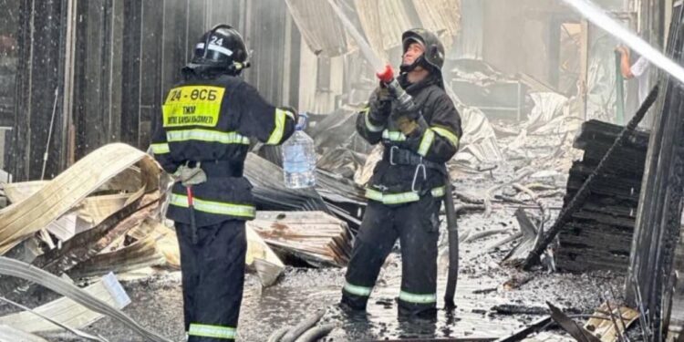 Астанада әкімшілік ғимарат өртенді