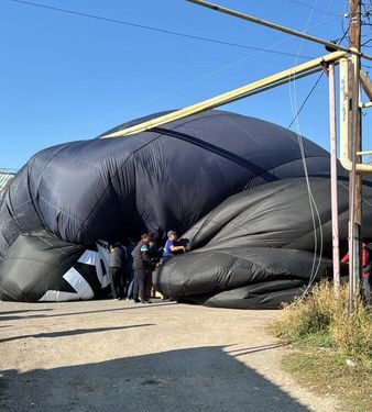 Журналистер мінген әуе шары «лағып» кетті