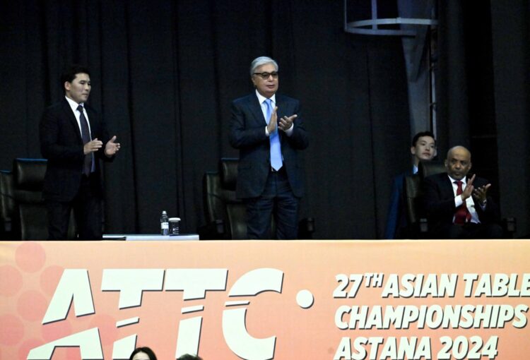 Президент үстел теннисінен Азия чемпионатын тамашалады