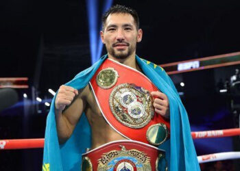 Организаторы турнира перепутали гимн Казахстана на бою Жанибека Алимханулы