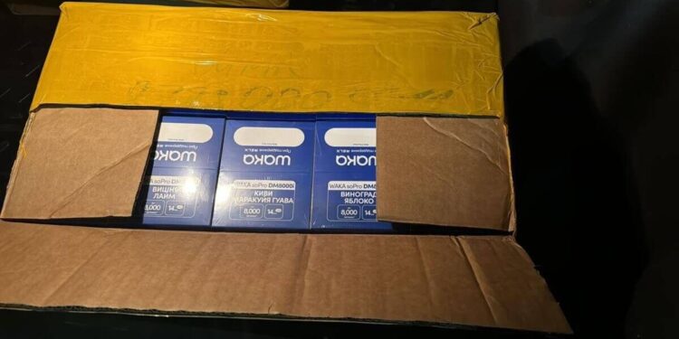 10 млн теңгенің вейпі тәркіленді