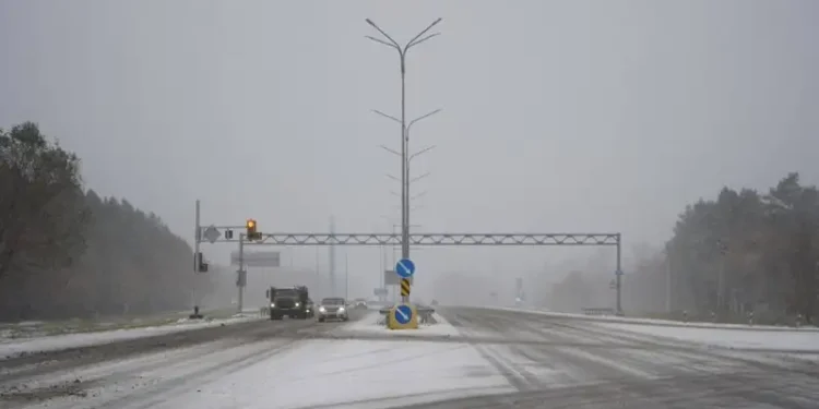 Петропавлда алғашқы қар жауды: полиция жолда сақ болуды ескертеді