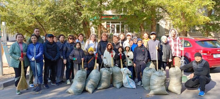 Қонаев тұрғындары жаппай сенбілікке қатысты