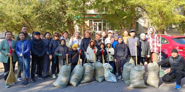 Қонаев тұрғындары жаппай сенбілікке қатысты