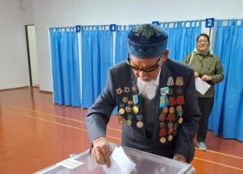 Қызылорда облысында 103 жастағы соғыс ардагері дауыс беруге келді