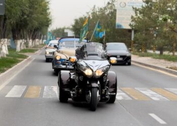 В Конаеве частный предприниматель организовал автопробег