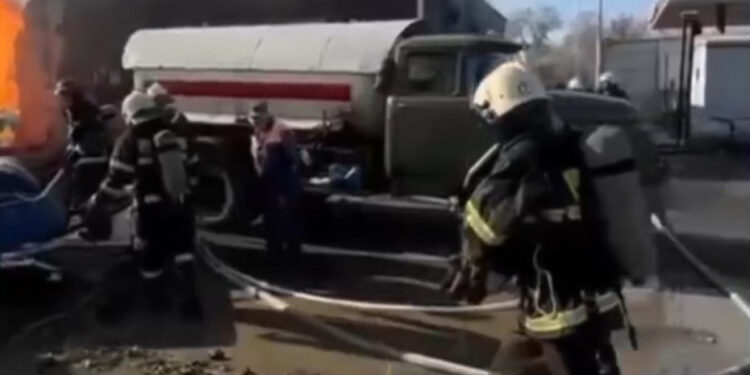 Павлодарда жанармай құю бекеті өртенді