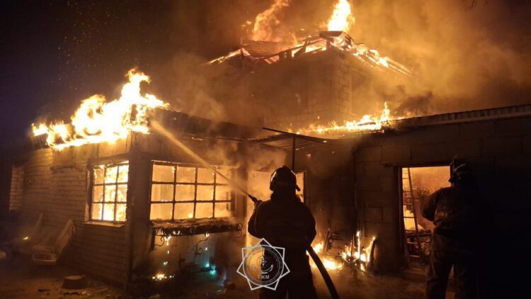 Дача горела в Актюбинской области