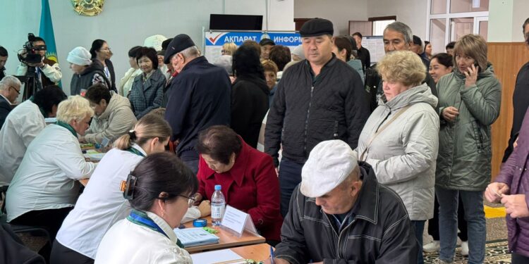 Референдумда Үлкен ауылының халқы белсенділік танытуда