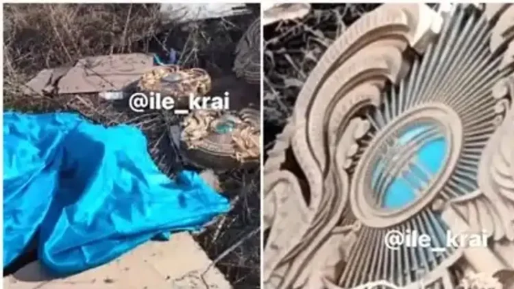 Талғар ауданындағы қоқыс үйіндісінен мемлекеттік рәміздер табылды