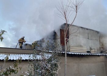 В Шымкенте спасатели ликвидировали пожар в жилом доме