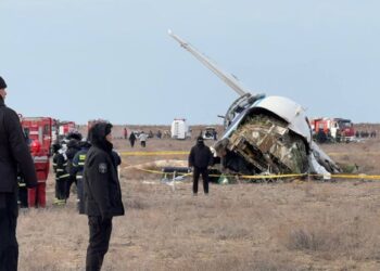 Новые кадры с места крушения: авиакатастрофа в Актау