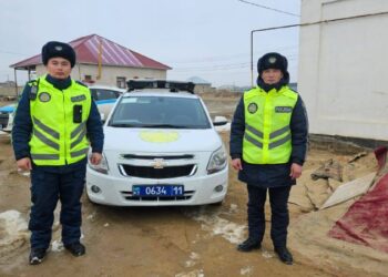 Патрульные полицейские предотвратили суицид в Кызылорде