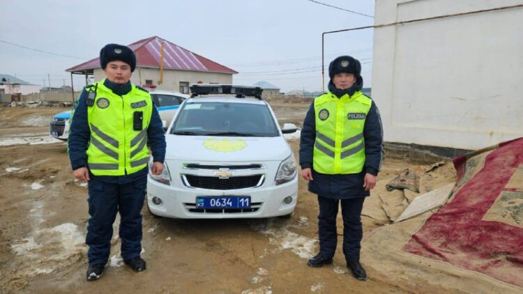 Патрульные полицейские предотвратили суицид в Кызылорде