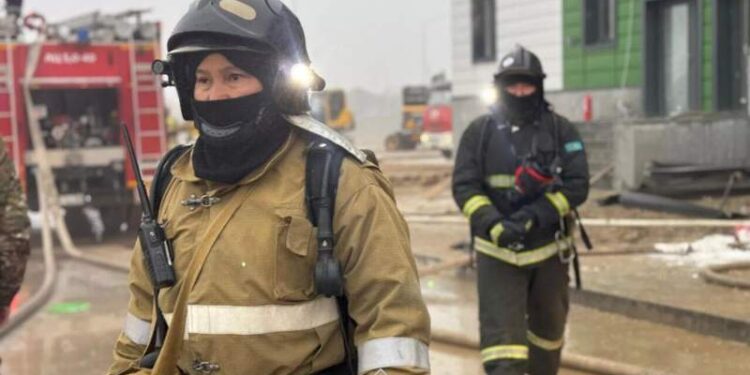 Таразда жаңа мектеп өртенді