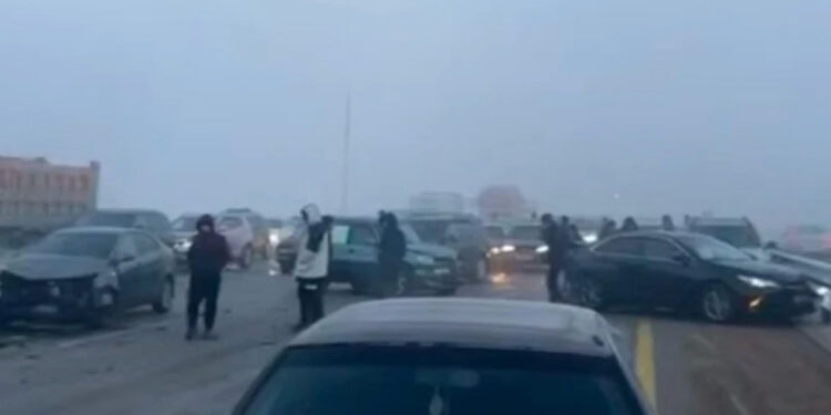 Алматы-Өскемен тасжолында 18 көлік соқтығысып, ірі жол апаты болды