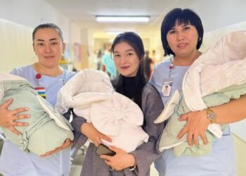 Шымкентте үшем дүниеге келді