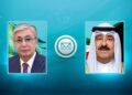 Токаев поздравил шейха Мишааля аль-Ахмада аль-Джабера ас-Сабаха с Национальным днем Кувейта