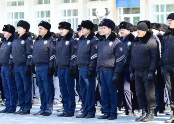 В Жамбылской области простились с погибшим полицейским