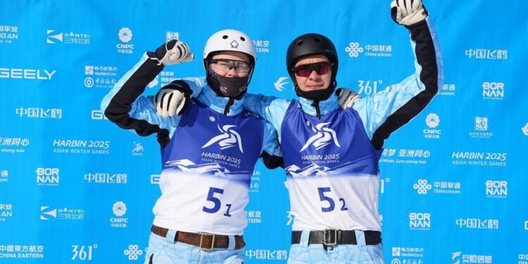 Мужская сборная Казахстана по фристайл-акробатике взяла золото Азиады