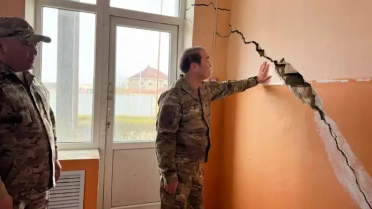 Жамбыл облысында жер сілкінісінен 17 әлеуметтік нысан бүлінген