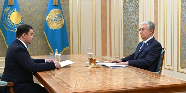 Президент принял акима Туркестанской области Нуралхана Кушерова