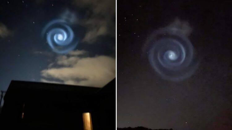 Еуропа аспанында жұмбақ спиральдар пайда болды