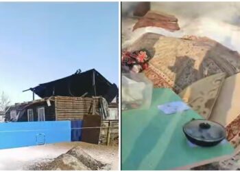 Люди едва не сгорели заживо в Павлодаре