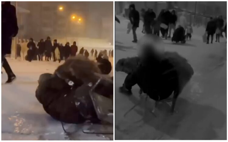 Мужчина, заставивший барана кататься с горки на санках в Актау, извинился в полиции