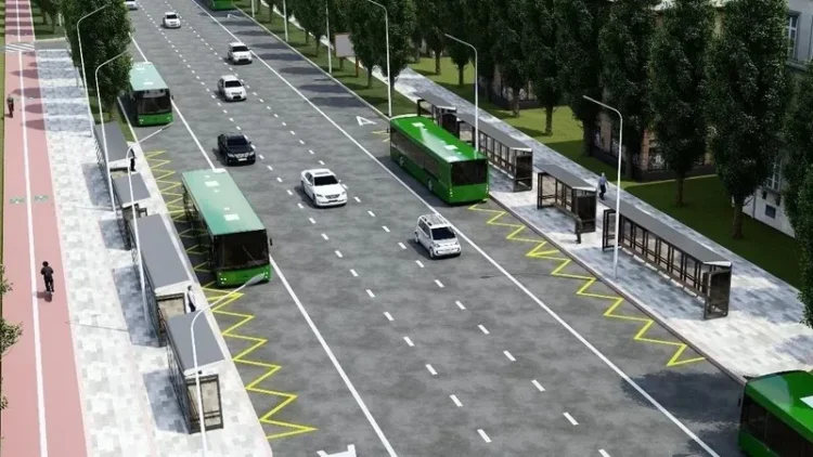 Алматының тағы бір басты көшесінде BRT құрылысы басталды