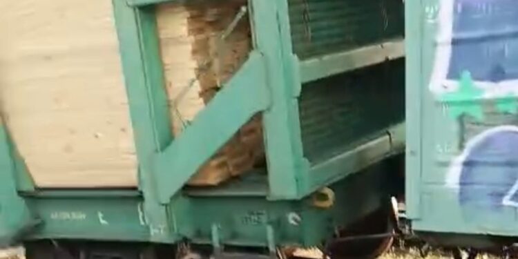 На станции Турксиб сошли с рельсов грузовые вагоны