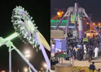 Сауд Арабиясында аттракцион екіге бөлініп кетті — 23 адам жарақат алды