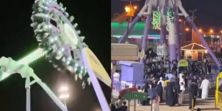 Сауд Арабиясында аттракцион екіге бөлініп кетті — 23 адам жарақат алды
