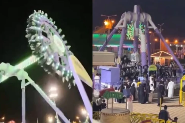 Сауд Арабиясында аттракцион екіге бөлініп кетті — 23 адам жарақат алды