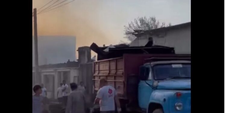 Қазығұртта жанармай бекетінде жарылыс болды