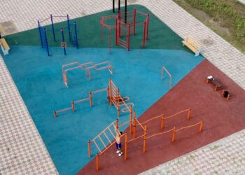 В Конаеве обновили площадку для пляжного спорта