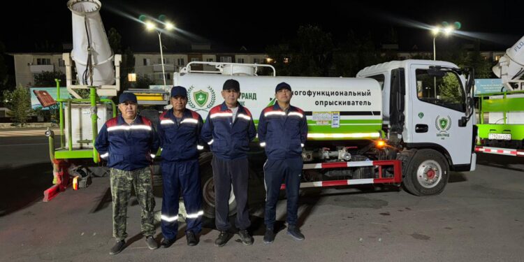 В Конаеве проводится обработка зелёных насаждений от вредителей