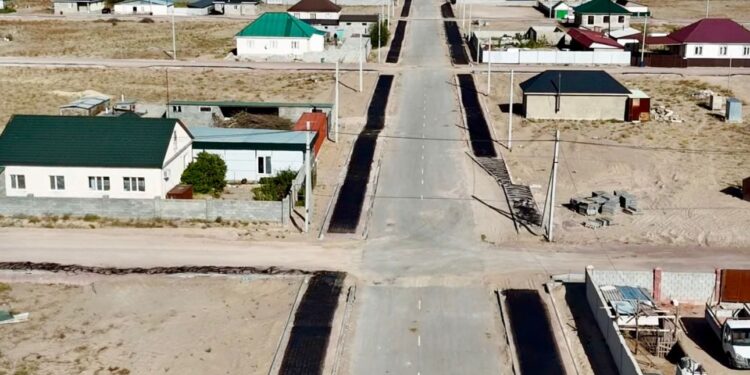 В Конаеве идёт капитальный ремонт дорог в микрорайоне «Карлыгаш»