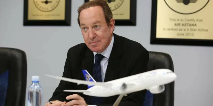 Air Astana объявила об уходе Питера Фостера с поста генерального директора