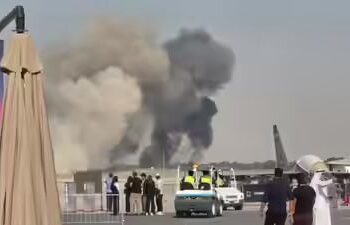 Индийский самолёт разбился на авиашоу в Дубае