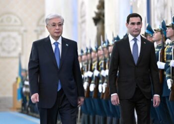 Тоқаев Ақордада Түрікменстан Президенті Сердар Бердімұхамедовті қарсы алды