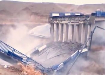 Түркістан облысында автокөлік көпірі ішінара опырылды