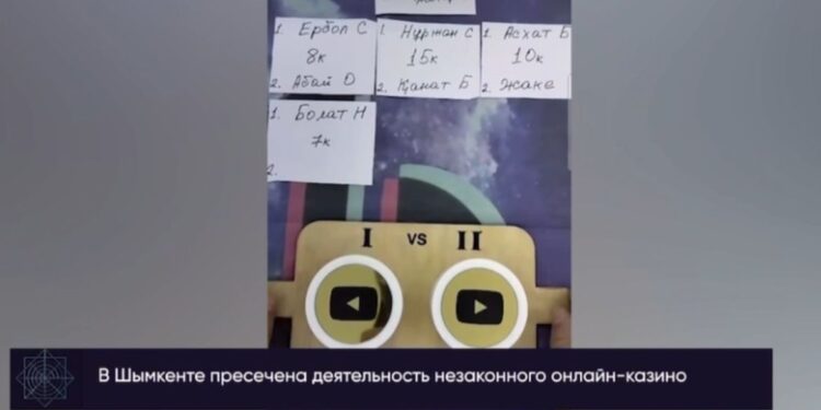 Шымкентте заңсыз онлайн-құмар ойын тоқтатылды