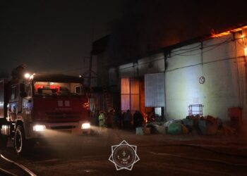 Алматыда қоймада ірі өрт шықты