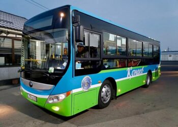В Конаеве введены в эксплуатацию 5 новых автобусов