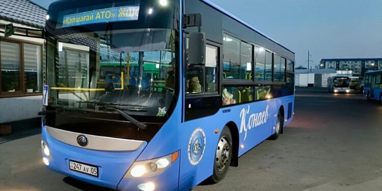 Қонаевта 5 жаңа автобус іске қосылды