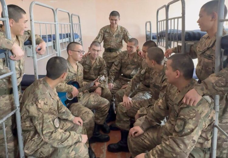 12 одноклассников из Алматинской области вместе служат в армии