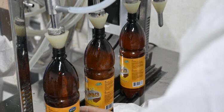 Талдықорғанда жас отбасы өңірде алғаш рет бал қымыз өндірісін бастады